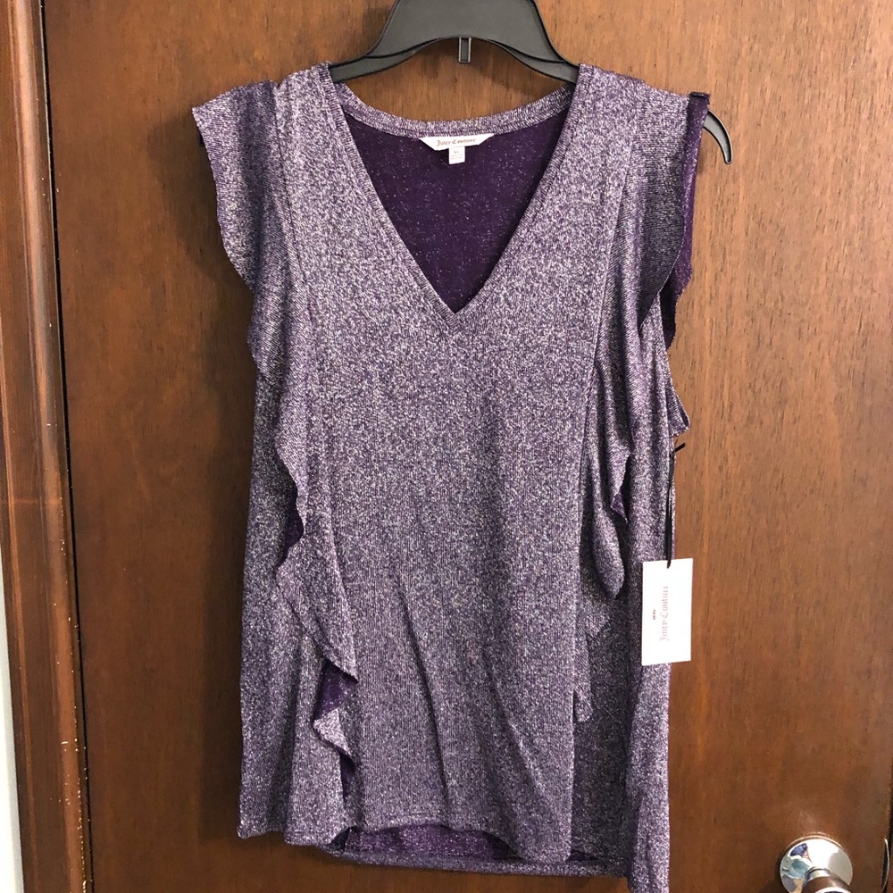 Glittery purple blouse